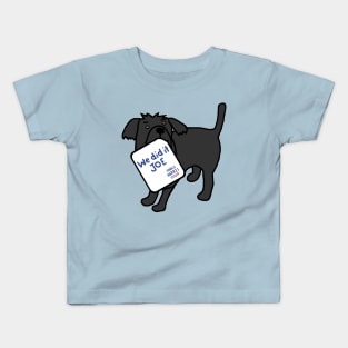 Cute Dog with Kamala Harris We Did It Joe Quote Kids T-Shirt